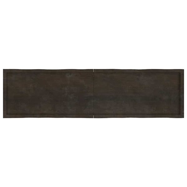 Massivholz Tischplatte 200x50 cm Baumkante