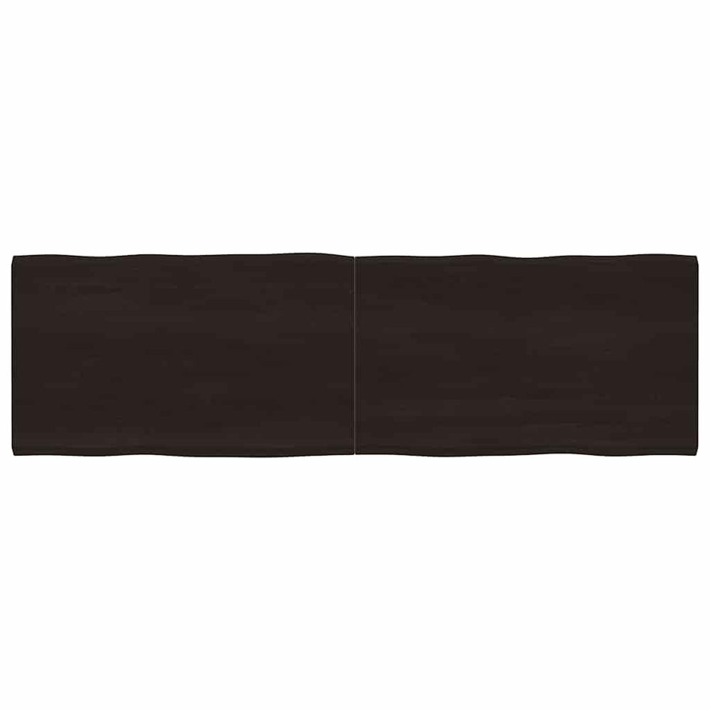vidaXL Tabletop 200x60x(2-4) cm Solid Wood Treated Live Edge