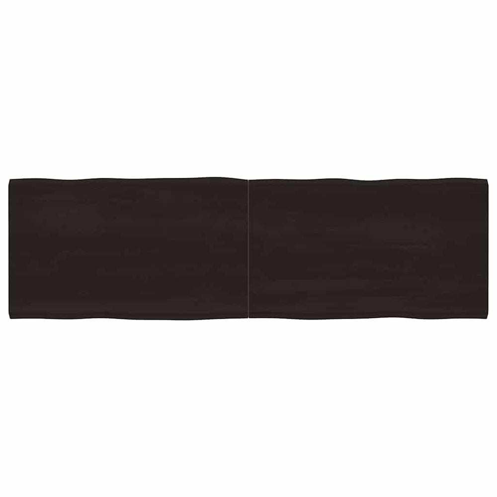 vidaXL Table Top 200x60x(2-6) cm Solid Wood Treated Live Edge