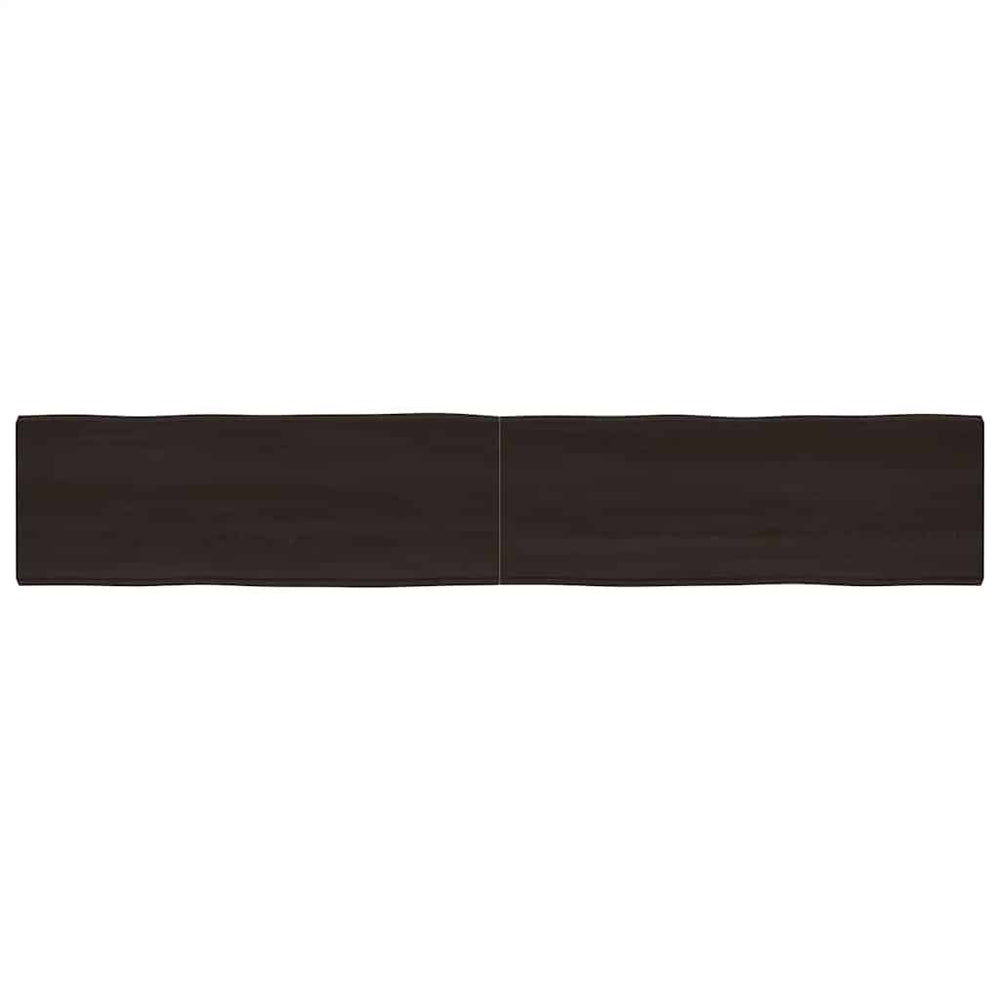 vidaXL Tabletop 220x40x(2-6) cm Solid Wood Treated Live Edge