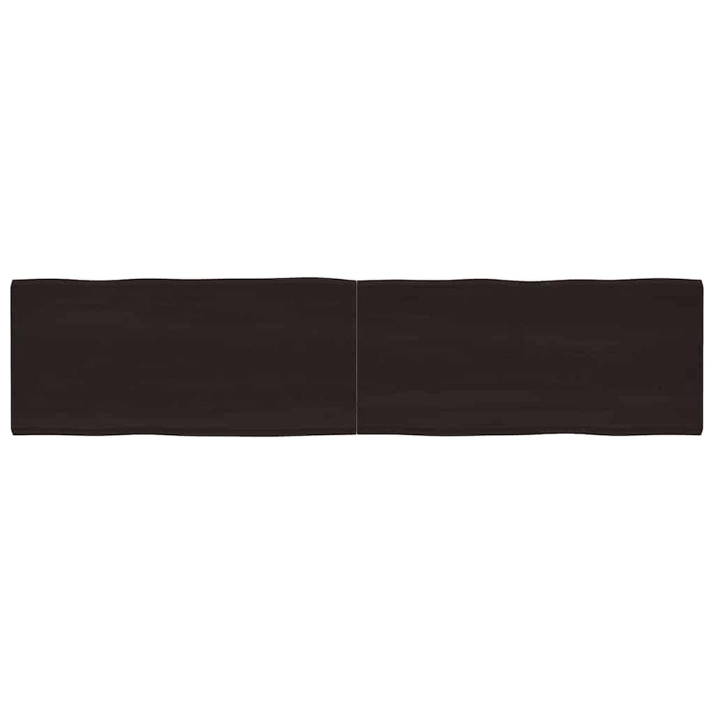 vidaXL Tabletop 220x50x(2-4) cm Solid Wood Treated Live Edge