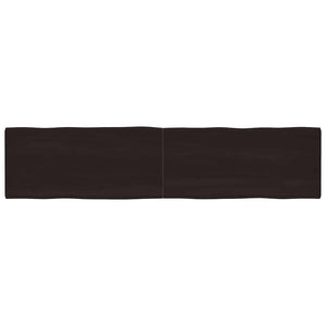 Massivholz Tischplatte 220x50 cm Baumkante