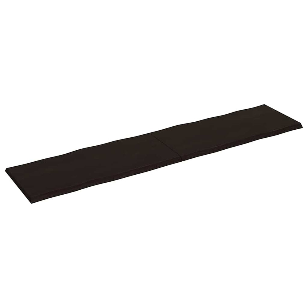 vidaXL Tabletop 220x50x(2-4) cm Solid Wood Treated Live Edge