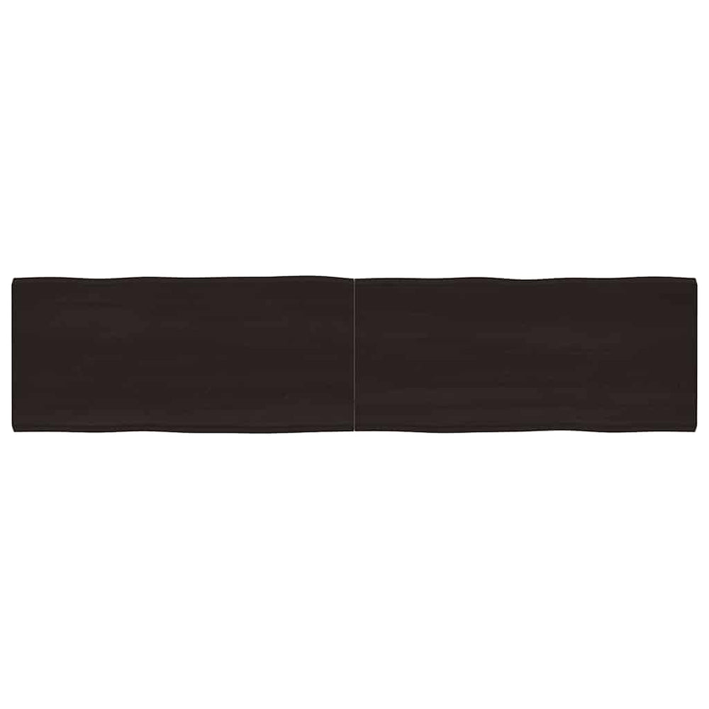 vidaXL Tabletop 220x50x(2-6) cm Solid Wood Treated Live Edge