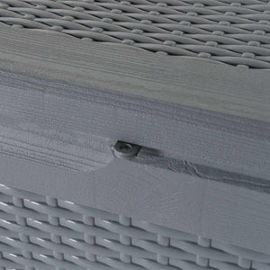 Gartenbox Grau Rattan Optik 180 L