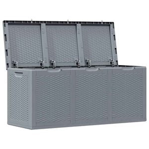 Gartenbox Grau Rattan 270 L