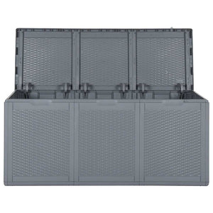 Gartenbox Grau Rattan 270 L
