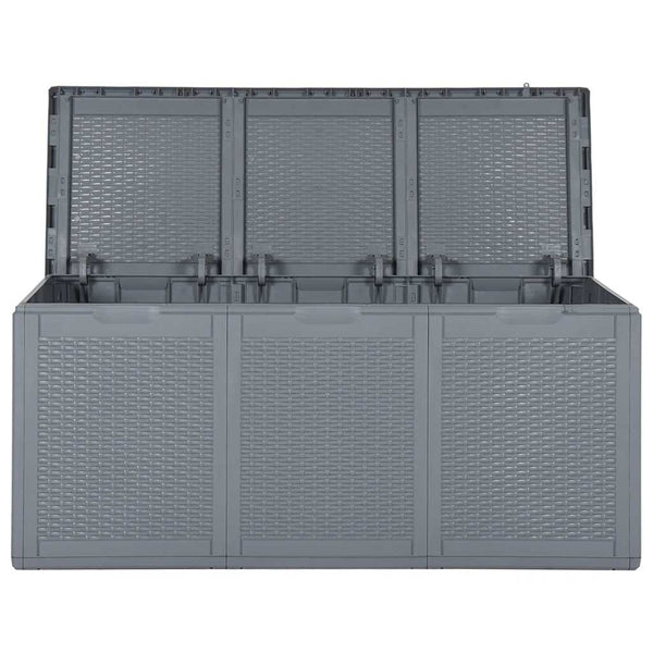 Gartenbox Grau Rattan 270 L