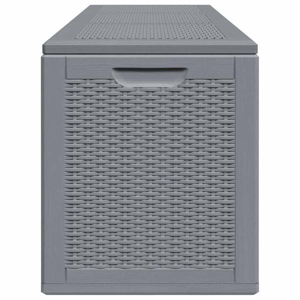 Gartenbox Grau Rattan 270 L