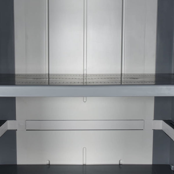 Grauer Gartenschrank 65x45x172cm