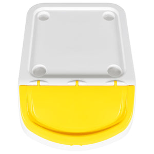 vidaXL Poubelles à couvercle 3 pcs Empilables Blanc PP 78 L