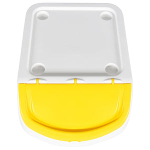 vidaXL Poubelles à couvercles 3 pcs Empilables Blanc PP 120 L