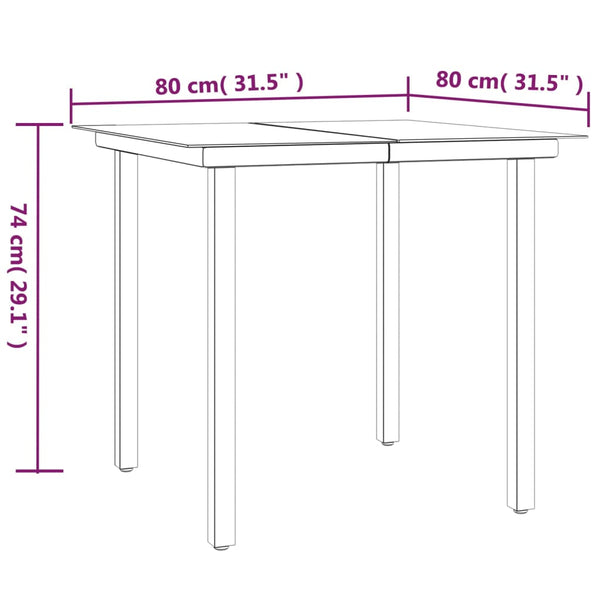 vidaXL Ensemble de salle à manger de jardin 5 pièces en résine tressée