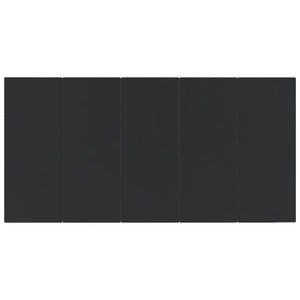 9-tlg. Garten-Essgruppe Schwarz Poly Rattan