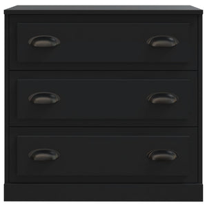 Sideboards 2 Stk. Schwarz Holzwerkstoff
