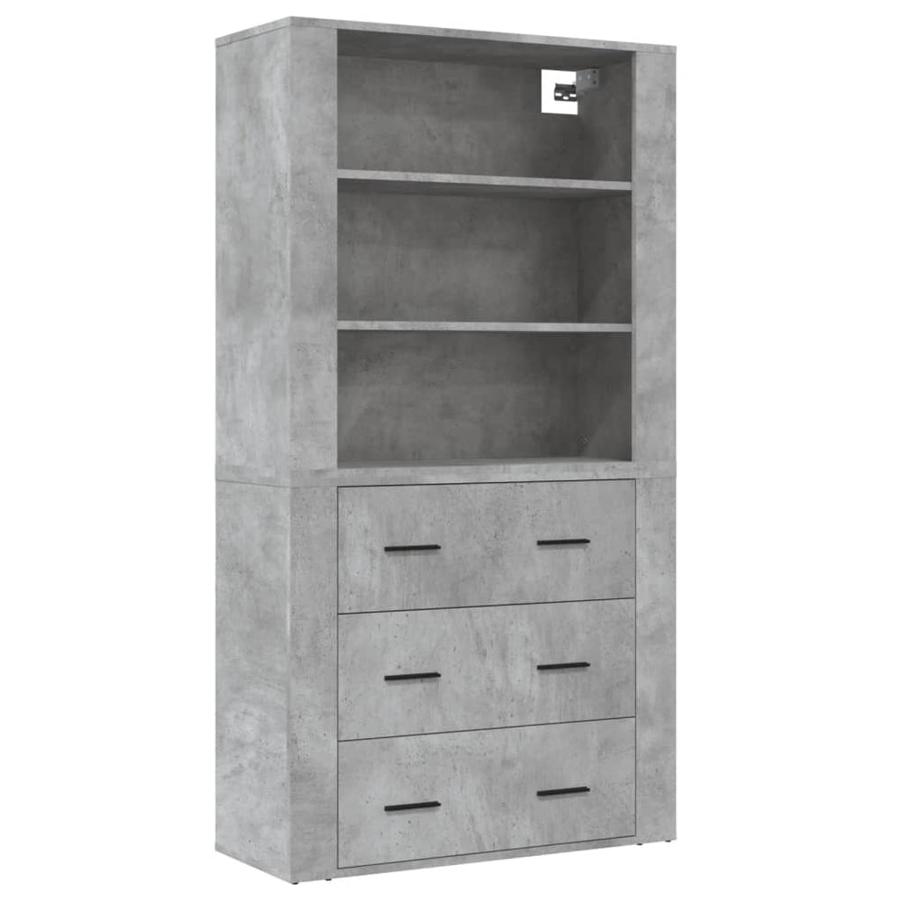 vidaXL Sideboard Concrete Grey Engineered Wood