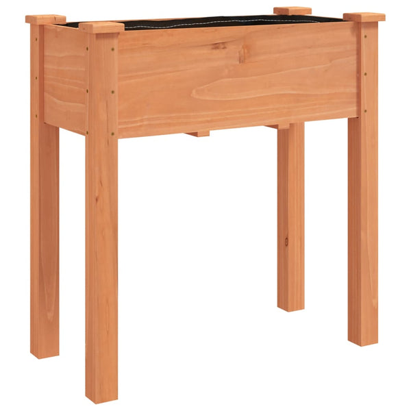 Pflanzkübel mit Einsatz Braun 71x37x76 cm