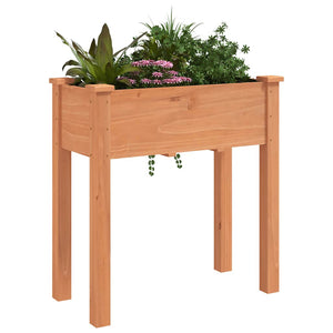 Pflanzkübel mit Einsatz Braun 71x37x76 cm