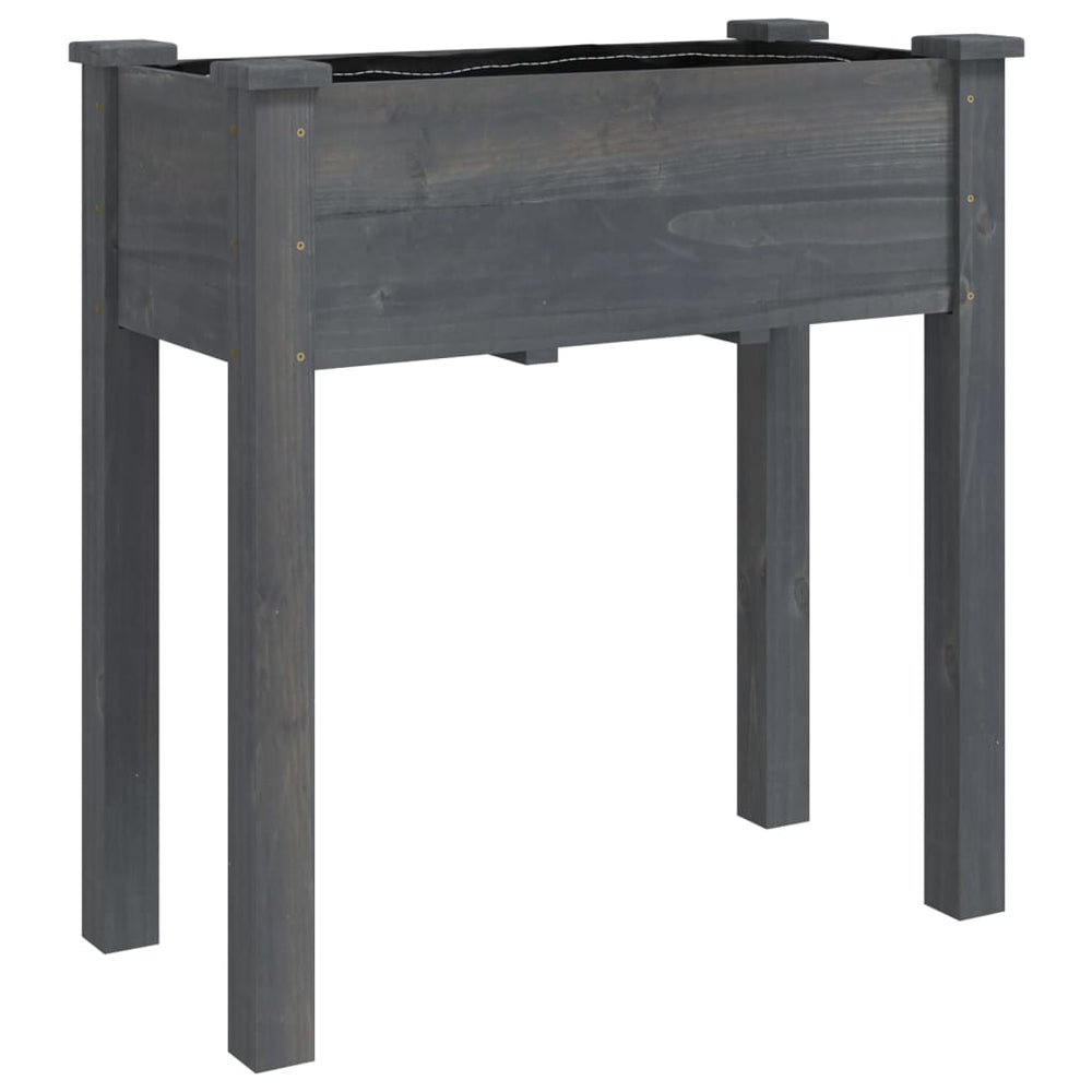 Grauer Pflanzkübel mit Einsatz 71x76cm