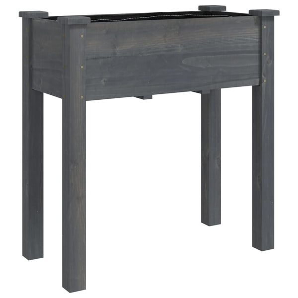 Grauer Pflanzkübel mit Einsatz 71x76cm