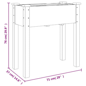 Grauer Pflanzkübel mit Einsatz 71x76cm