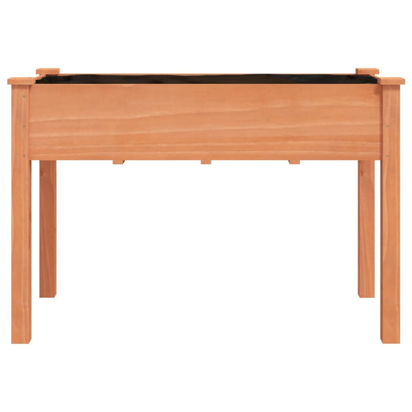 vidaXL Jardinière avec insert Marron 118x59x76 cm Bois de sapin massif