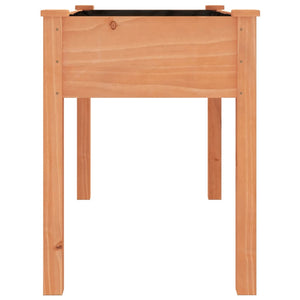 vidaXL Jardinière avec insert Marron 118x59x76 cm Bois de sapin massif