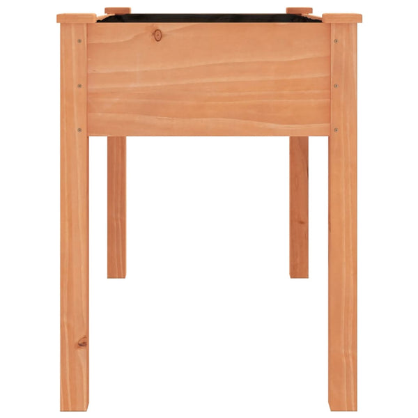vidaXL Jardinière avec insert Marron 118x59x76 cm Bois de sapin massif