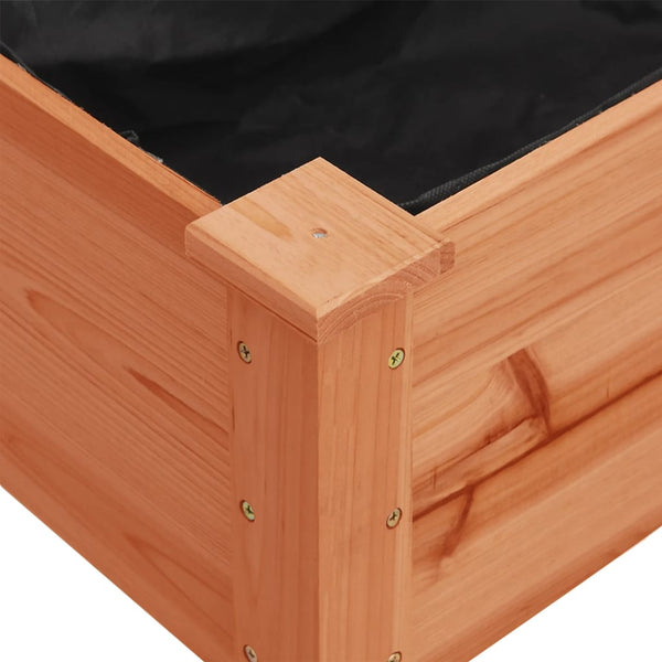 vidaXL Jardinière avec insert Marron 118x59x76 cm Bois de sapin massif