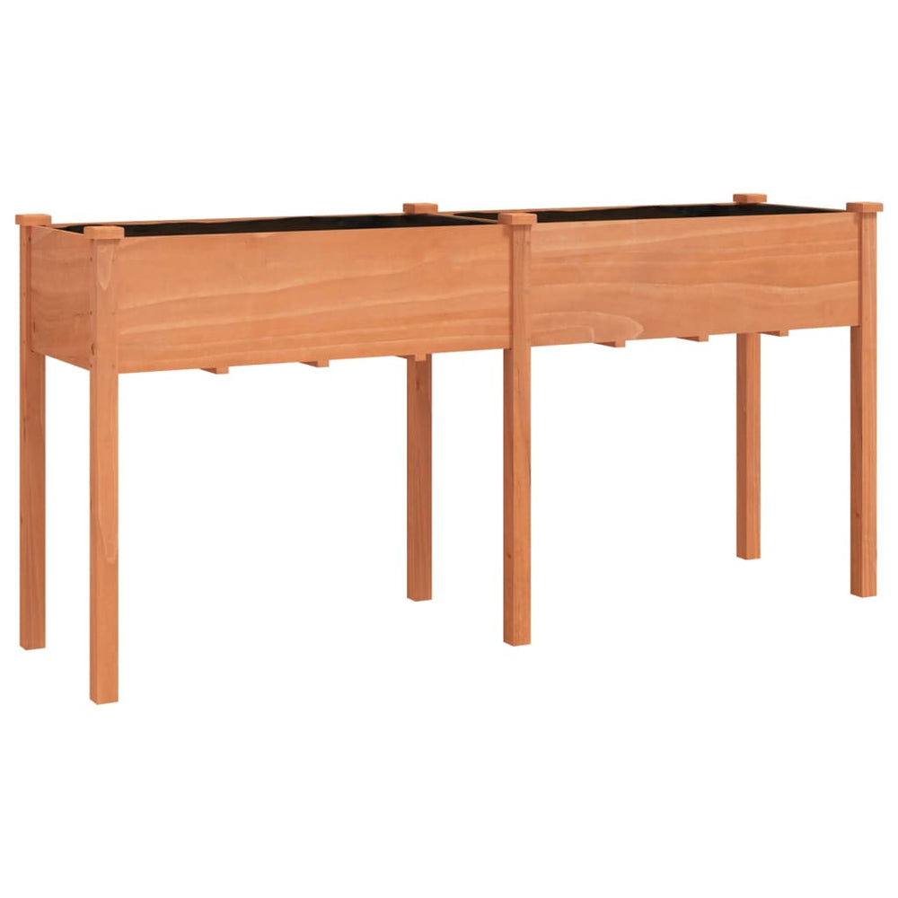 Pflanzkübel mit Einsatz Braun 161x45x76 cm
