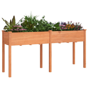 Pflanzkübel mit Einsatz Braun 161x45x76 cm