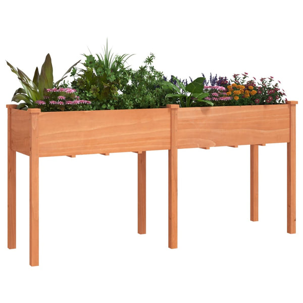 Pflanzkübel mit Einsatz Braun 161x45x76 cm