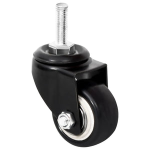 Pflanzkübel Rollen Schwarz, 4er Set