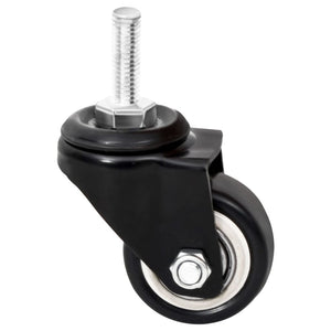 Pflanzkübel Rollen Schwarz, 4er Set