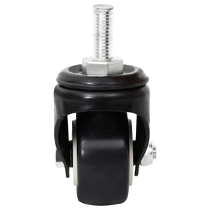 Pflanzkübel Rollen Schwarz, 4er Set