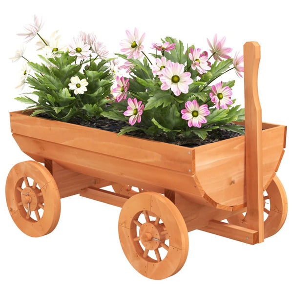 Deko-Wagen aus Tannenholz 70x43x54cm