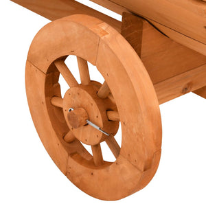 Deko-Wagen aus Tannenholz 70x43x54cm