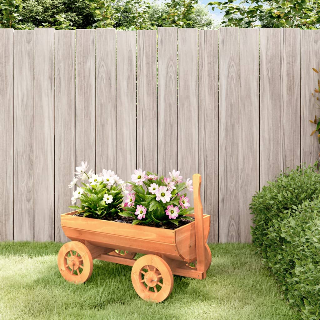 Deko-Wagen aus Tannenholz 70x43x54cm