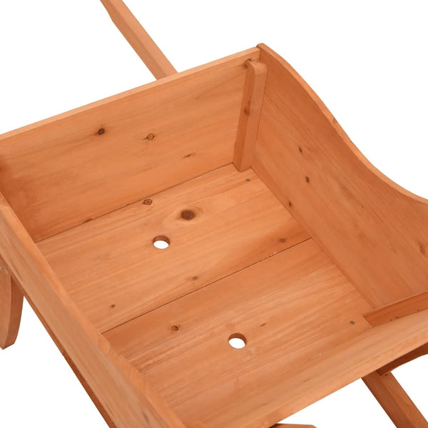 Schubkarren Pflanzgefäß aus Holz