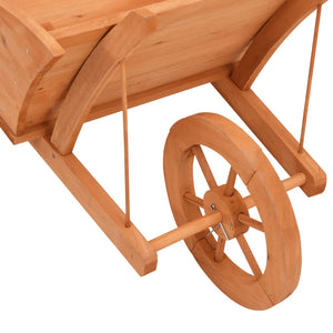 Schubkarren Pflanzgefäß aus Holz