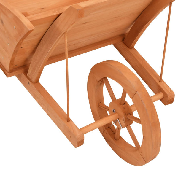 Schubkarren Pflanzgefäß aus Holz