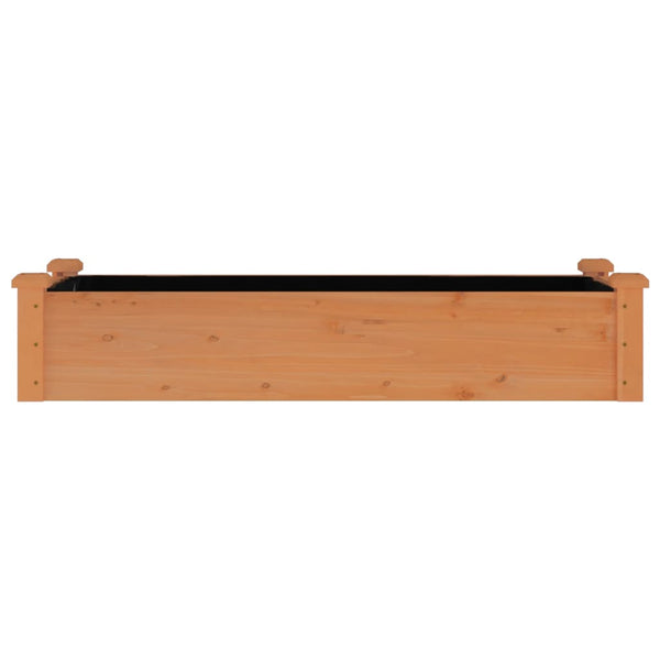 Hochbeet mit Einsatz Braun 120x45x25cm