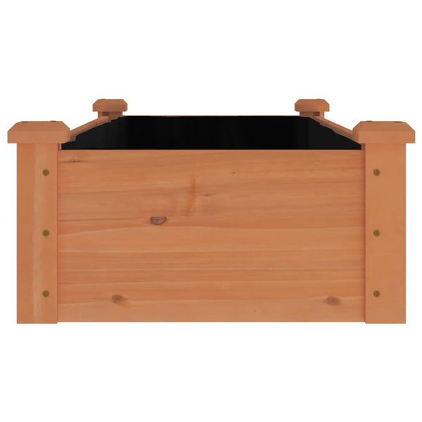 Hochbeet mit Einsatz Braun 120x45x25cm