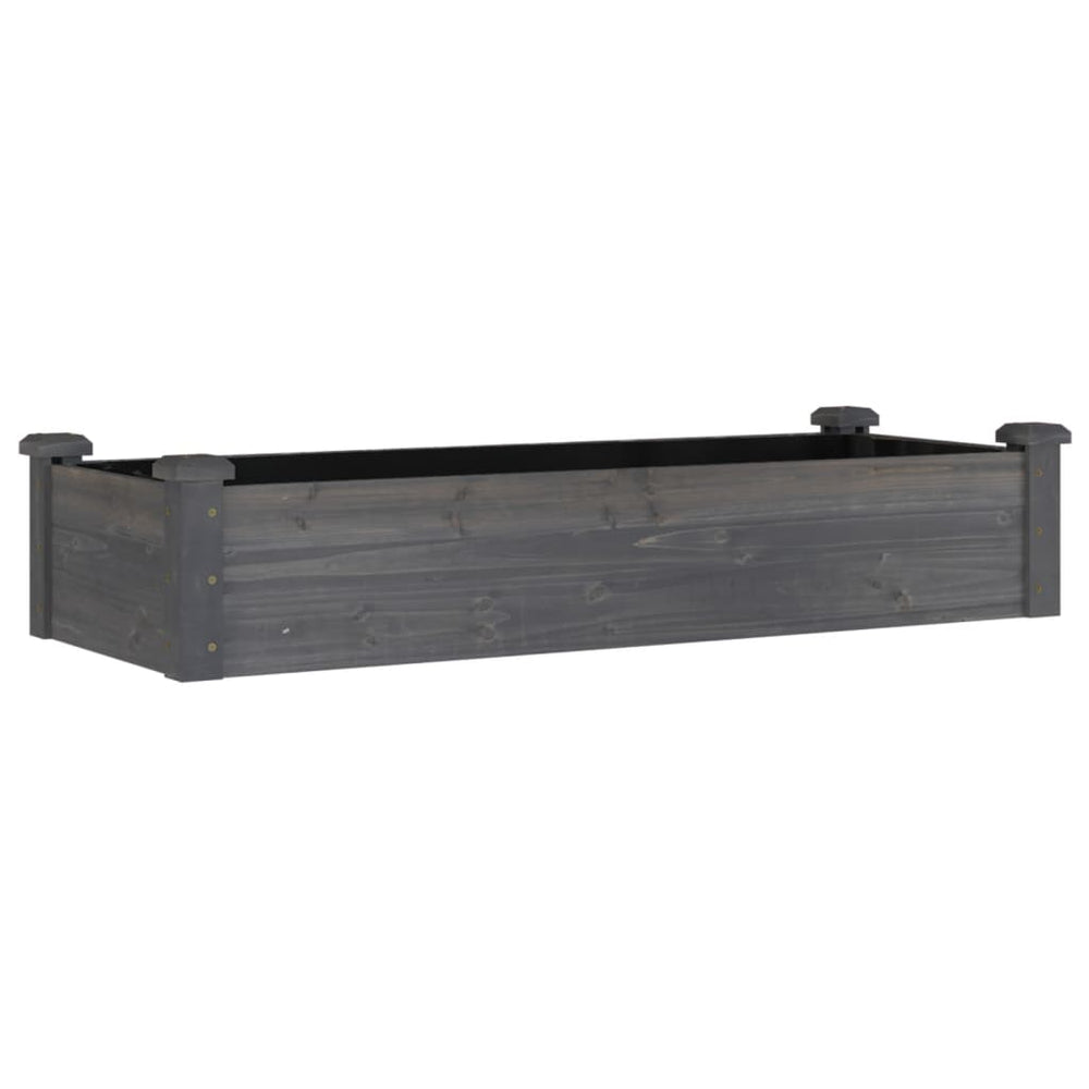 Hochbeet Grau 120x45x25cm Tannenholz