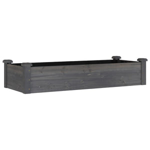 Hochbeet Grau 120x45x25cm Tannenholz