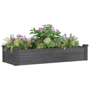Hochbeet Grau 120x45x25cm Tannenholz