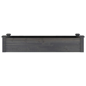 Hochbeet Grau 120x45x25cm Tannenholz