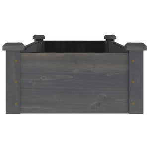 Hochbeet Grau 120x45x25cm Tannenholz