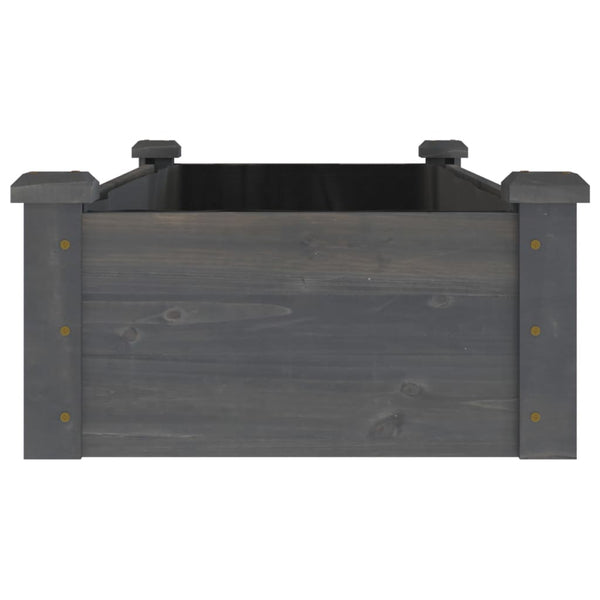 Hochbeet Grau 120x45x25cm Tannenholz
