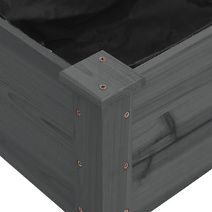 Hochbeet Grau 120x45x25cm Tannenholz